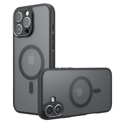 MagSafe-Hülle für Apple iPhone 16 Pro Max, Techsuit, PureFrost, Satin Schwarz
