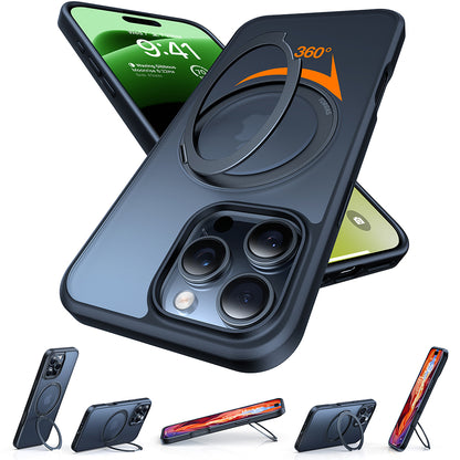 MagSafe Hülle für Apple iPhone 16 Pro Max, Torras, Ostand Pro, Schwarz