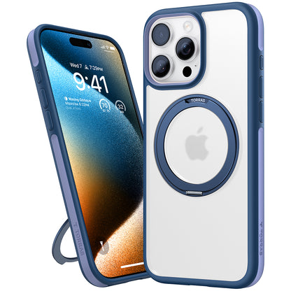 MagSafe Hülle für Apple iPhone 16 Pro Max, Torras, Ostand R Fusion, Marineblau