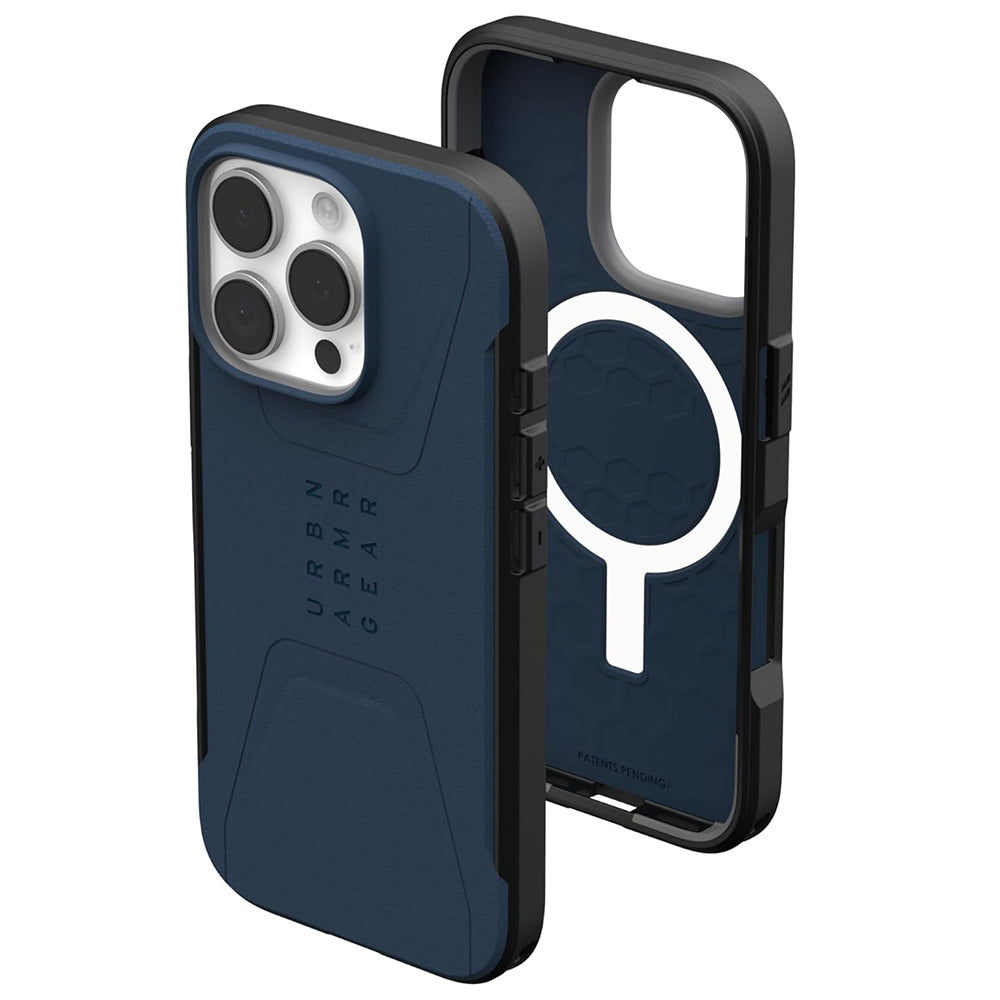 Coque MagSafe pour Apple iPhone 16 Pro Max, Urban Armor Gear, Civilian, Bleu marine
