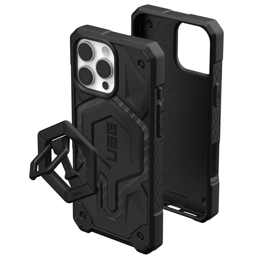 Coque MagSafe pour Apple iPhone 16 Pro Max, Urban Armor Gear, Monarch Pro Carbon Bundle, Noire