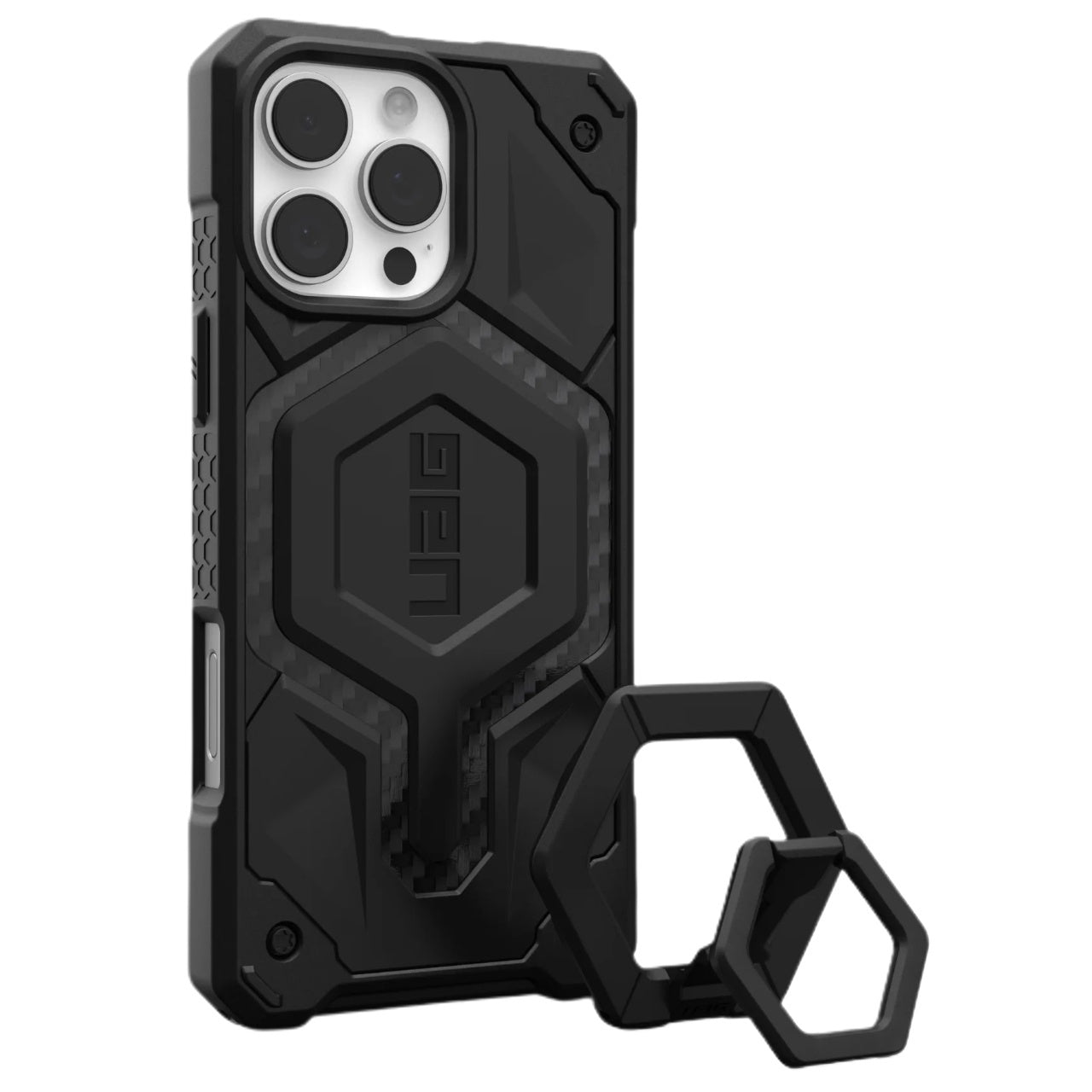Coque MagSafe pour Apple iPhone 16 Pro Max, Urban Armor Gear, Monarch Pro Carbon Bundle, Noire