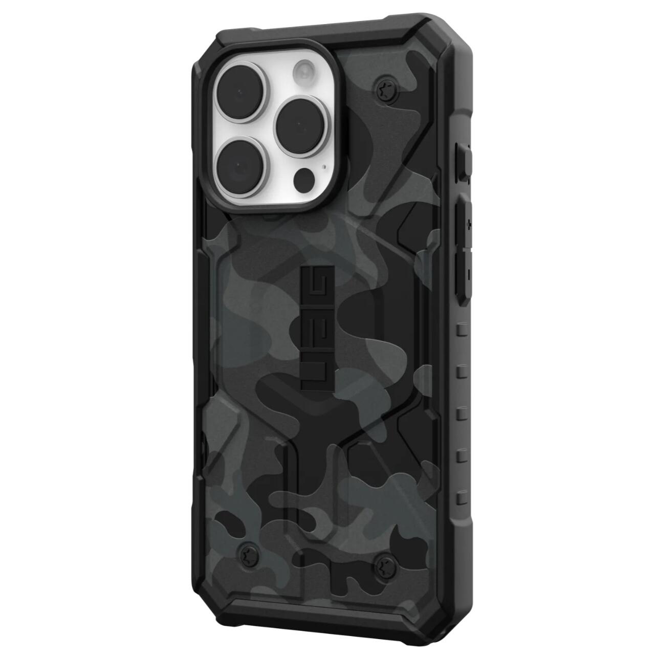 MagSafe-Hülle für Apple iPhone 16 Pro Max, Urban Armor Gear, Pathfinder SE Midnight Camo, Tarnmuster