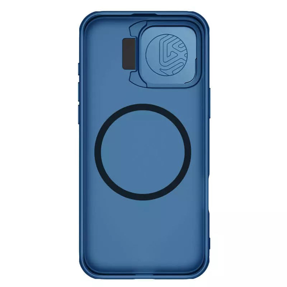 Coque MagSafe pour Apple iPhone 16 Pro, Nillkin, CamShield Prop, Bleue