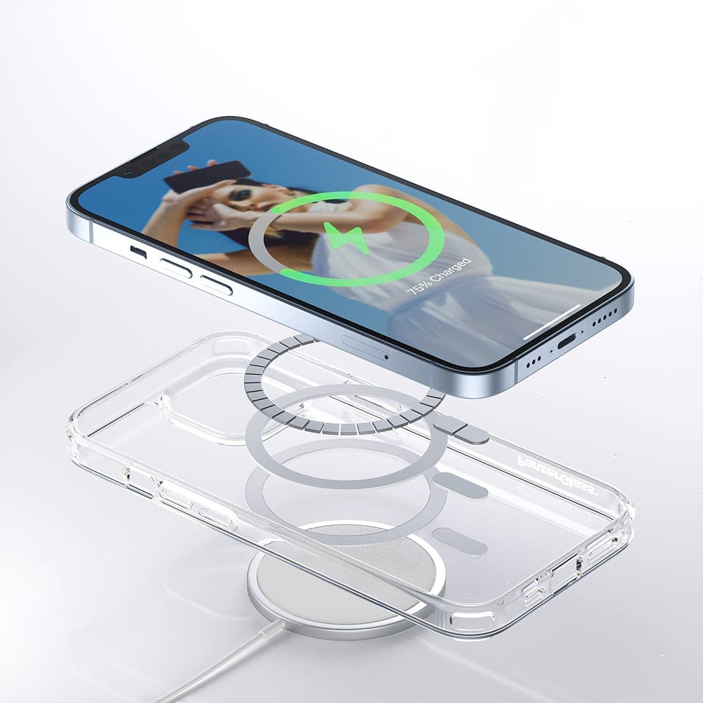 MagSafe Case for Apple iPhone 16 Pro, PanzerGlass, HardCase, White Transparent