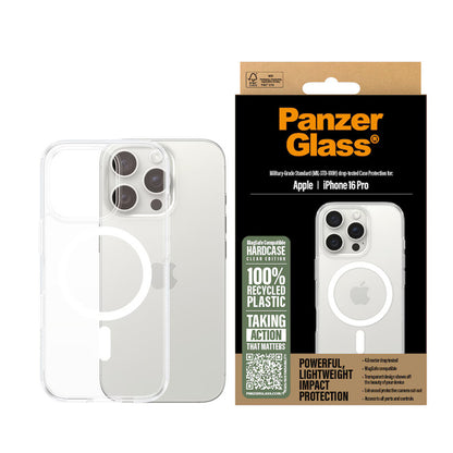 MagSafe Case for Apple iPhone 16 Pro, PanzerGlass, HardCase, White Transparent