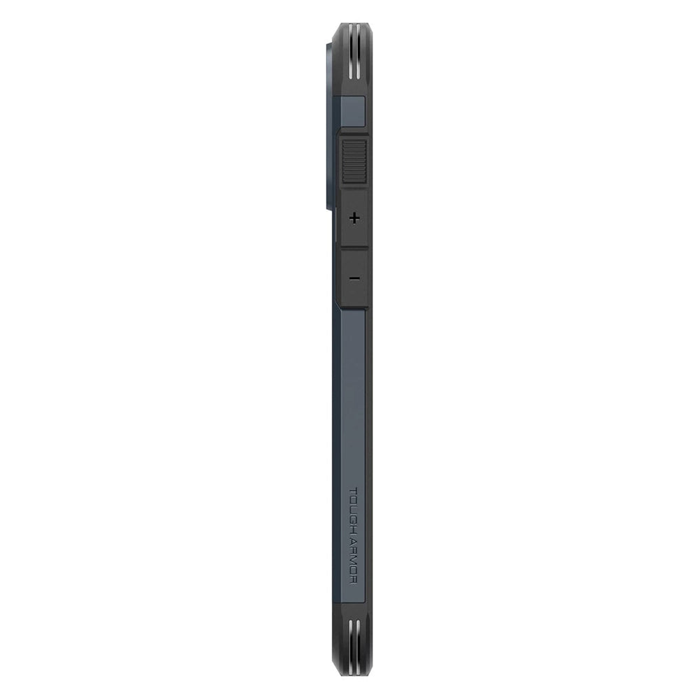 MagSafe Hülle für Apple iPhone 16 Pro, Spigen, Tough Armor, Blau ACS08147