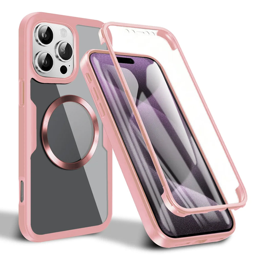 MagSafe-Hülle für Apple iPhone 16 Pro, Techsuit, ColorVerse 360, Rosa