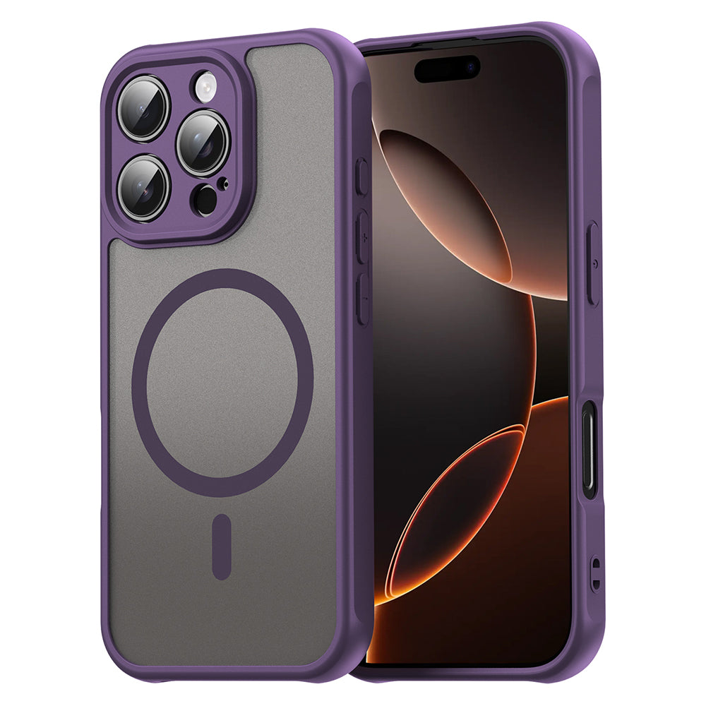Coque MagSafe pour Apple iPhone 16 Pro, Techsuit, HaloFrost II, Violet
