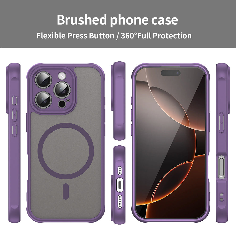 Coque MagSafe pour Apple iPhone 16 Pro, Techsuit, HaloFrost II, Violet