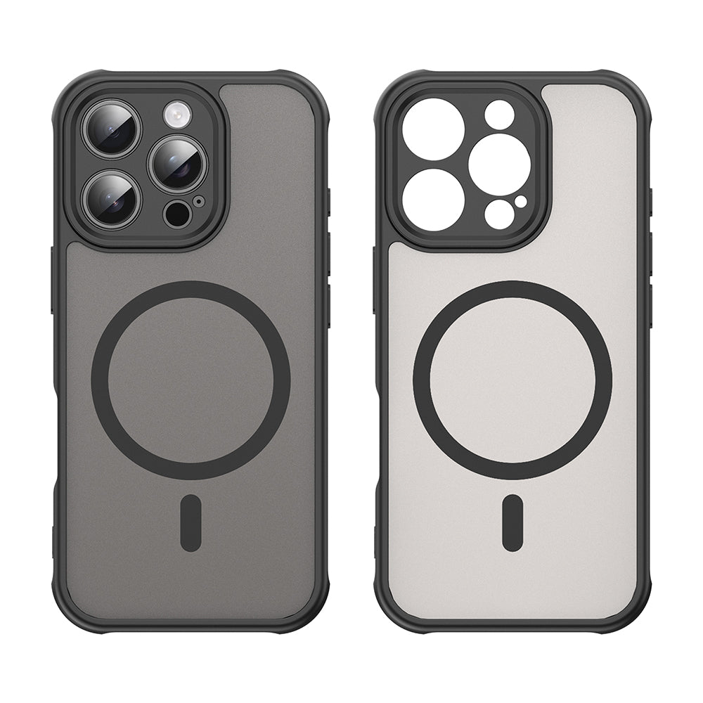 MagSafe Case for Apple iPhone 16 Pro, Techsuit, HaloFrost II, Black