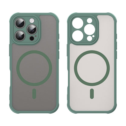 MagSafe Case for Apple iPhone 16 Pro, Techsuit, HaloFrost II, Green