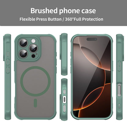 MagSafe Case for Apple iPhone 16 Pro, Techsuit, HaloFrost II, Green