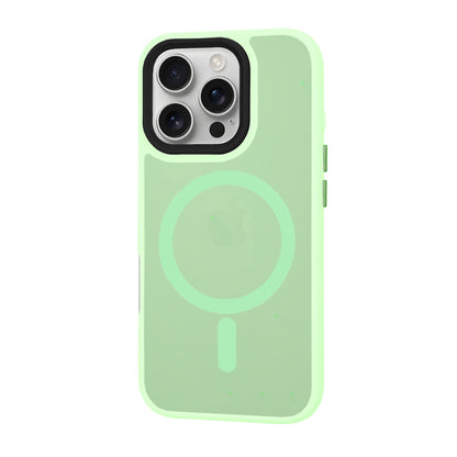 Coque MagSafe pour Apple iPhone 16 Pro, Techsuit, HaloFrost, Vert Clair