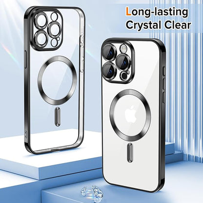 Coque MagSafe pour Apple iPhone 16 Pro, Techsuit, Luxury Crystal, Dorée