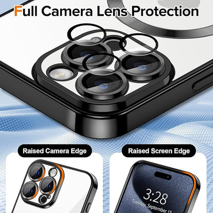 Coque MagSafe pour Apple iPhone 16 Pro, Techsuit, Luxury Crystal, Dorée