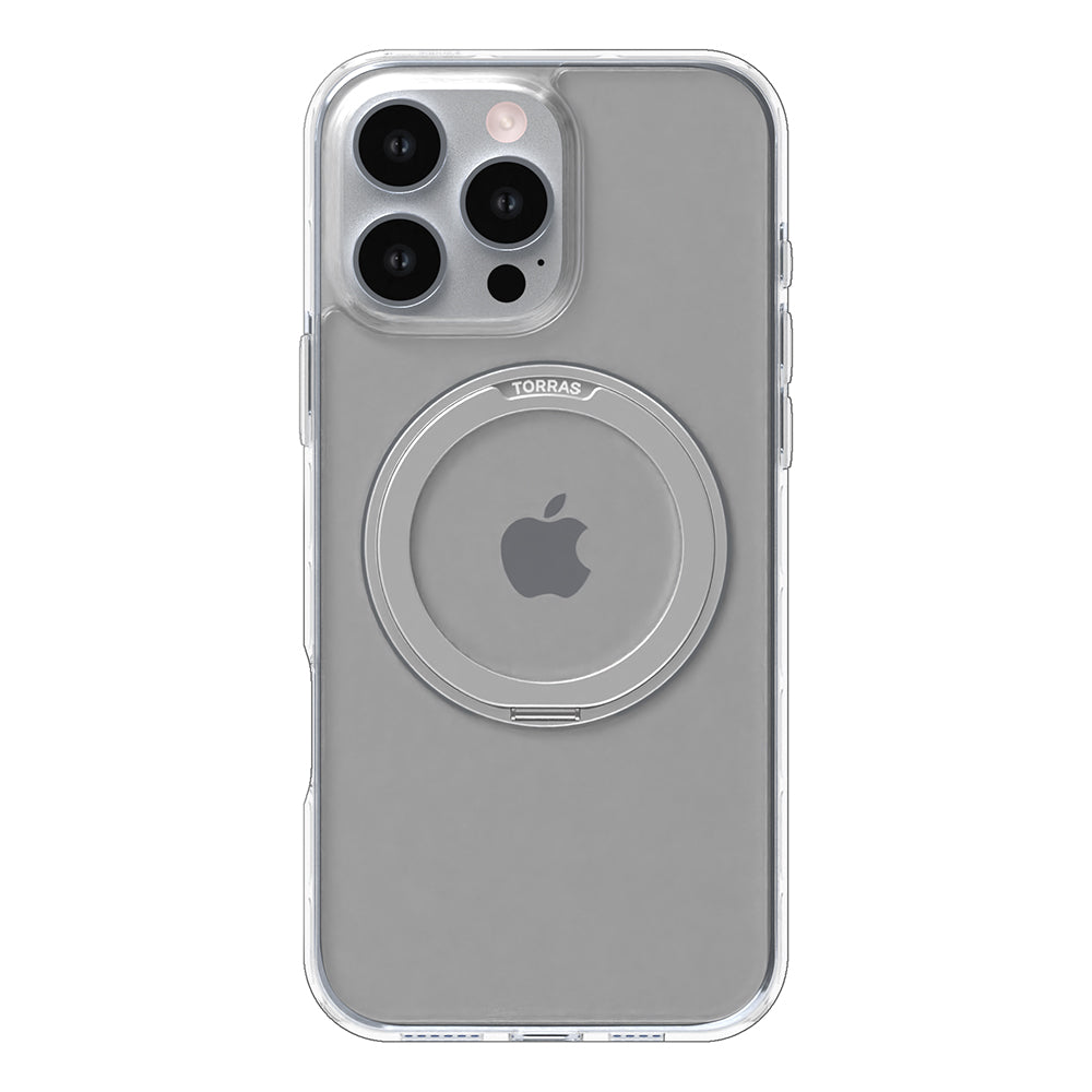 Coque MagSafe pour Apple iPhone 16 Pro, Torras, Ostand Pro, Transparente