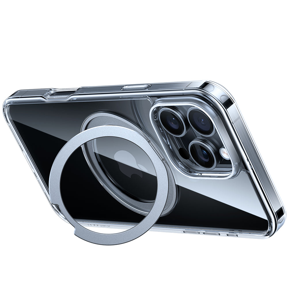 Coque MagSafe pour Apple iPhone 16 Pro, Torras, Ostand Pro, Transparente
