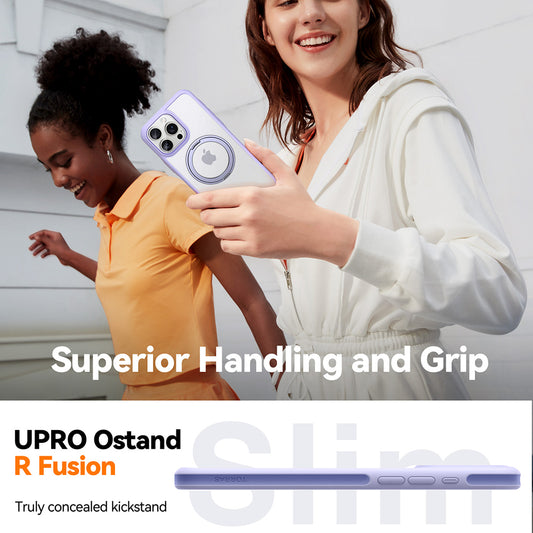 MagSafe Hülle für Apple iPhone 16 Pro, Torras, Ostand R Fusion, Schwarz