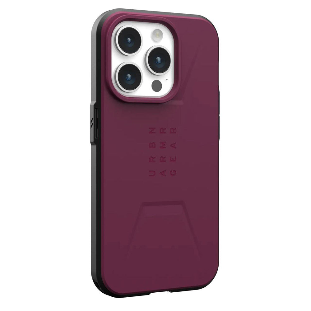 Coque MagSafe pour Apple iPhone 16 Pro, Urban Armor Gear, Civilian, Bordeaux