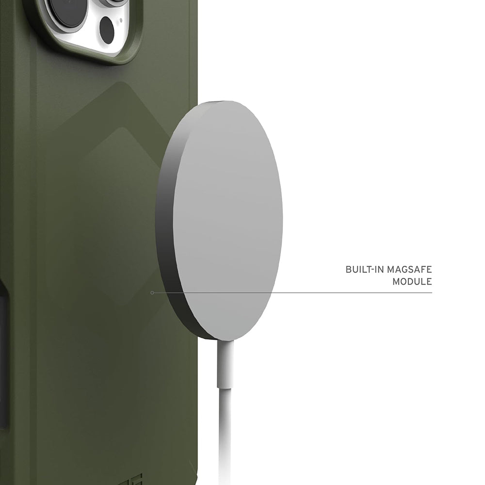 Coque MagSafe pour Apple iPhone 16 Pro, Urban Armor Gear, Essential Armor, Vert