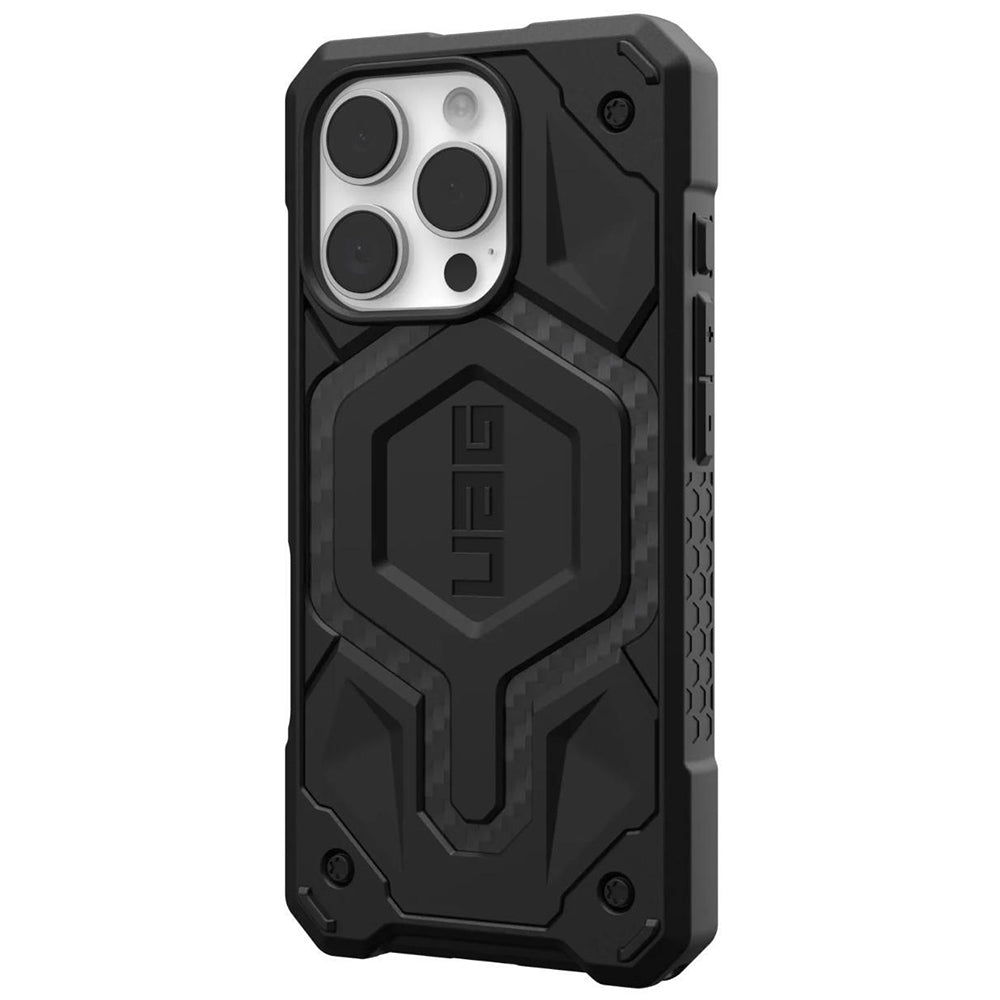 MagSafe-Hülle für Apple iPhone 16 Pro, Urban Armor Gear, Monarch Pro Carbon, Schwarz