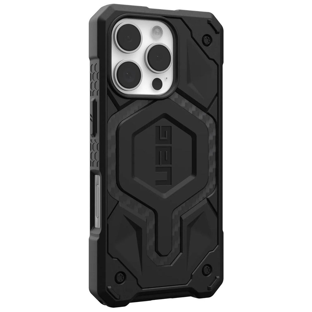 MagSafe-Hülle für Apple iPhone 16 Pro, Urban Armor Gear, Monarch Pro Carbon, Schwarz