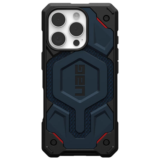 Coque MagSafe pour Apple iPhone 16 Pro, Urban Armor Gear, Monarch Pro Kevlar, Bleu marine