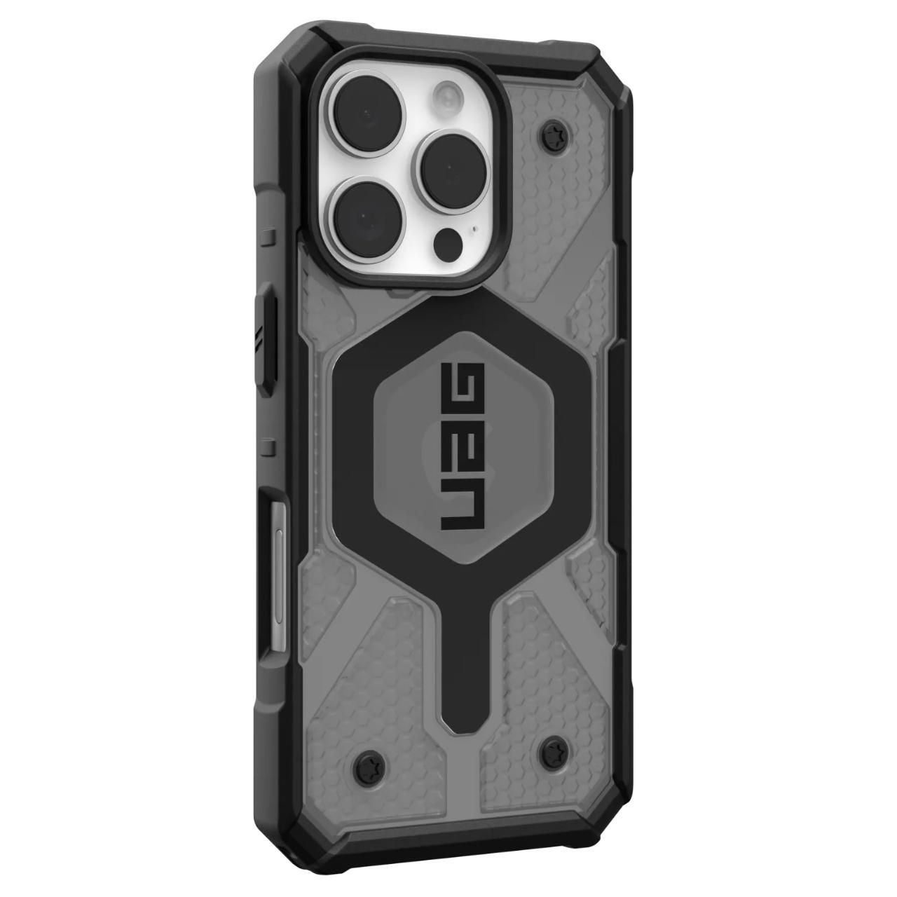 Coque MagSafe pour Apple iPhone 16 Pro, Urban Armor Gear, Pathfinder Clear, Gris