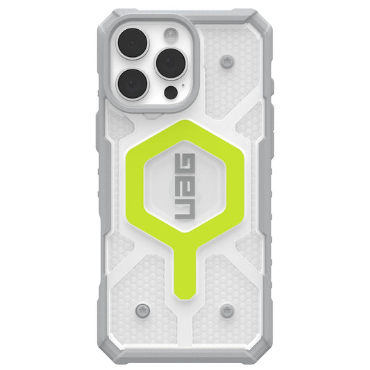 Coque MagSafe pour Apple iPhone 16 Pro, Urban Armor Gear, Pathfinder Clear, Vert