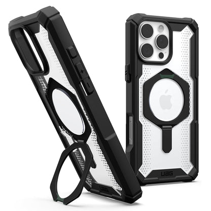 MagSafe Case for Apple iPhone 16 Pro, Urban Armor Gear, Plasma XTE, Transparent Black