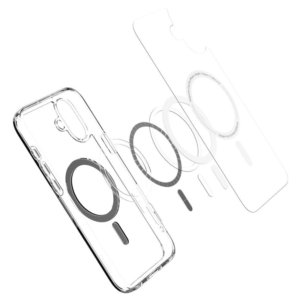 Coque MagSafe pour Apple iPhone 16, Spigen, Ultra Hybrid, Noire ACS08206