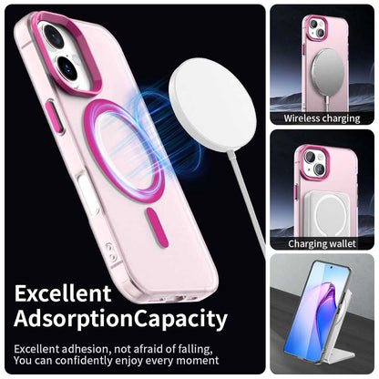 Coque MagSafe pour Apple iPhone 16, Techsuit, CandyCase, Rose