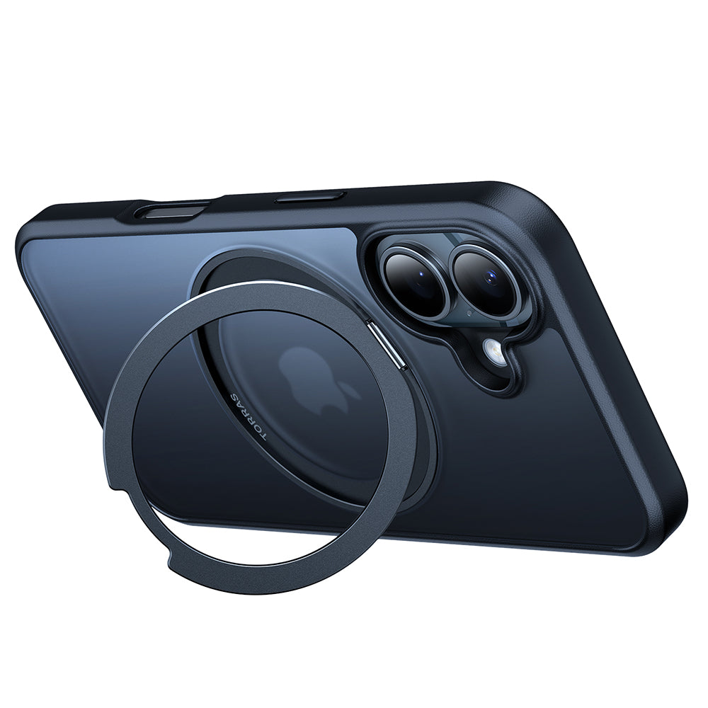 Housse MagSafe pour Apple iPhone 16, Torras, Ostand Pro, Noire