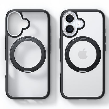 MagSafe Hülle für Apple iPhone 16, Torras, Ostand R Fusion, Schwarz