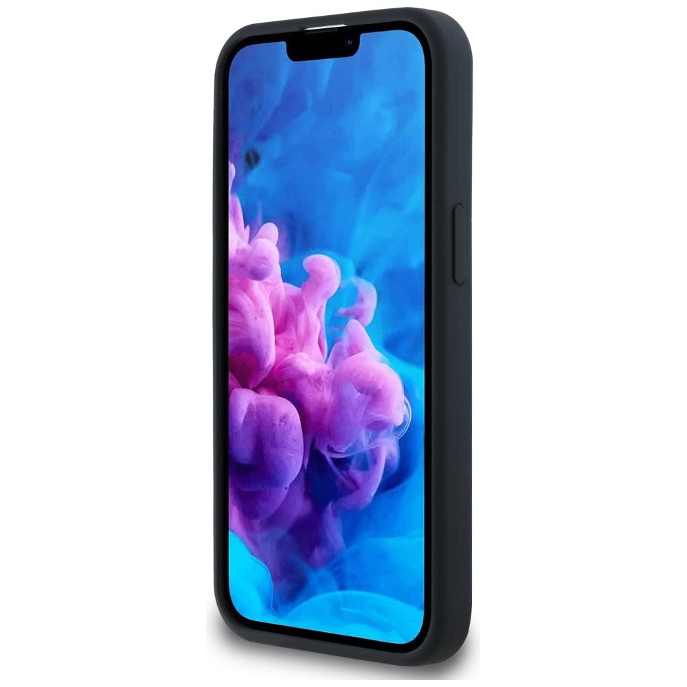 Étui MagSafe pour Apple iPhone 16e, Karl Lagerfeld, Silicone Têtes de Karl & Choupette, Noir