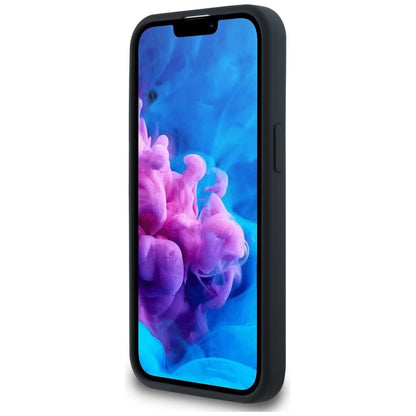 Étui MagSafe pour Apple iPhone 16e, Karl Lagerfeld, Silicone Têtes de Karl & Choupette, Noir