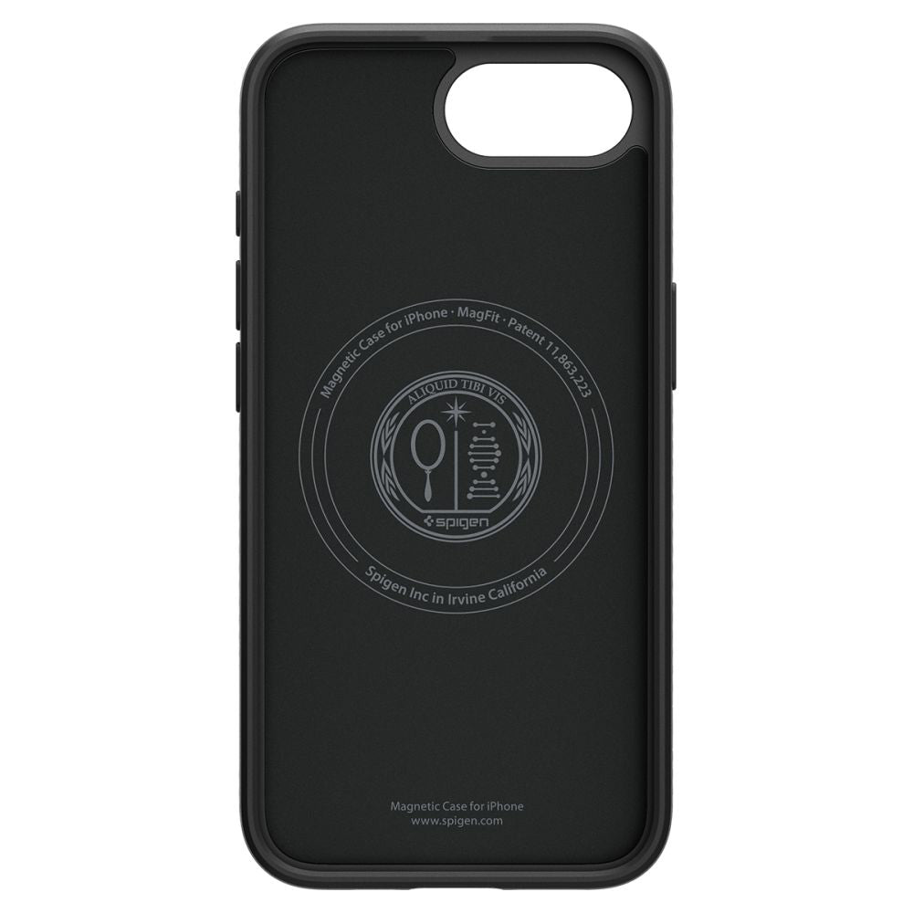 Coque MagSafe pour Apple iPhone 17e / 16e, Spigen, Liquid Air, Noir Mat