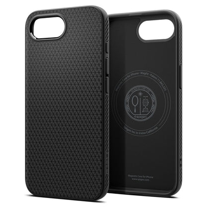 Coque MagSafe pour Apple iPhone 17e / 16e, Spigen, Liquid Air, Noir Mat