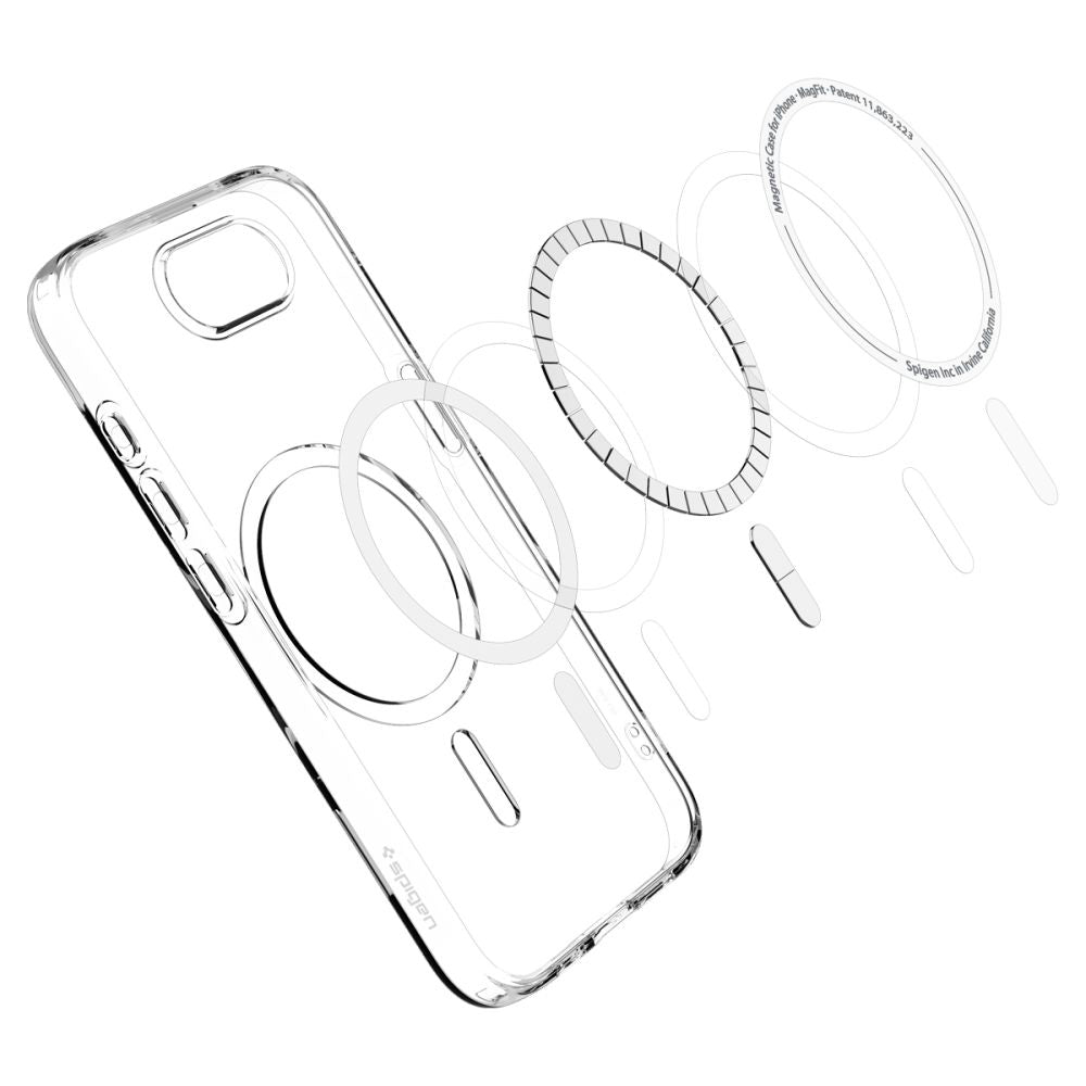 MagSafe Hülle für Apple iPhone 17e / 16e, Spigen, Liquid Crystal, Transparent ACS09150