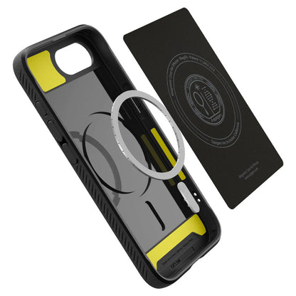 Coque MagSafe pour Apple iPhone 17e / 16e, Spigen, Rugged Armor, Noir Mat
