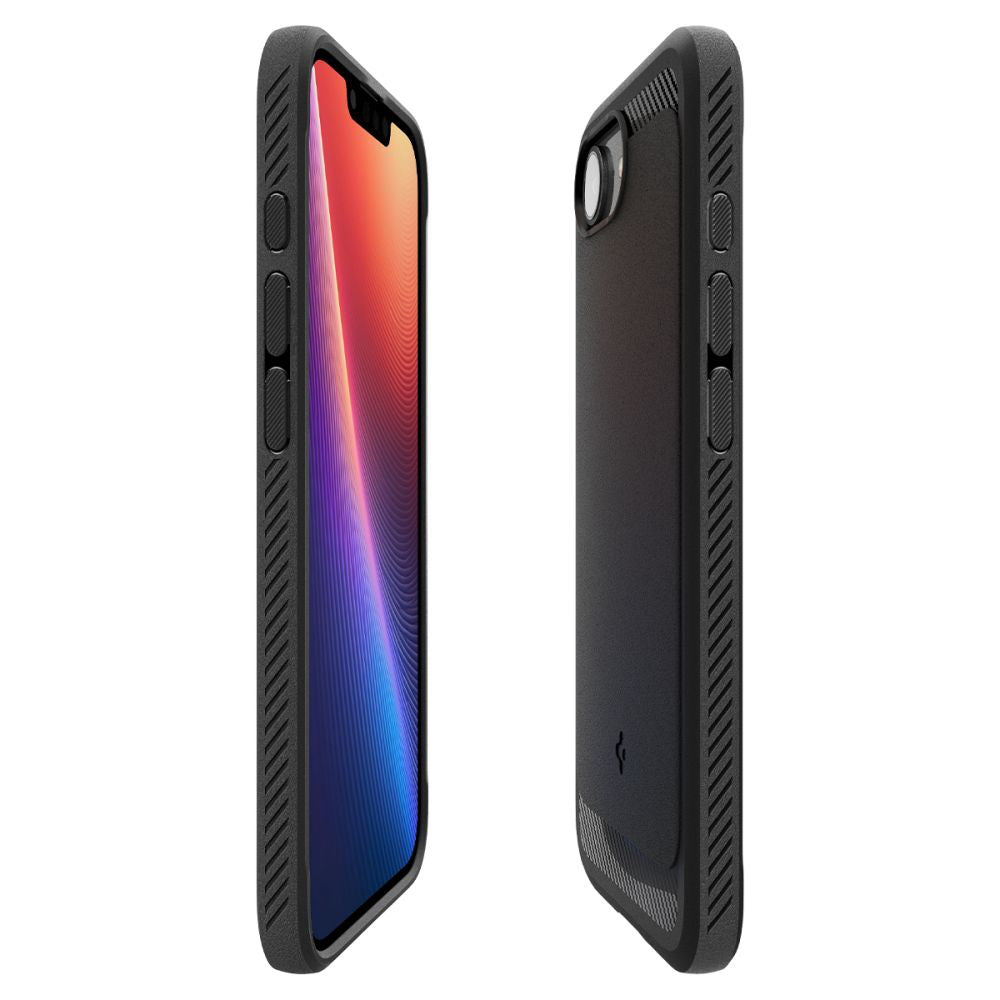 Coque MagSafe pour Apple iPhone 17e / 16e, Spigen, Rugged Armor, Noir Mat