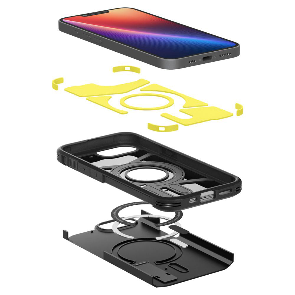MagSafe Hülle für Apple iPhone 17e / 16e, Spigen, Tough Armor, Schwarz