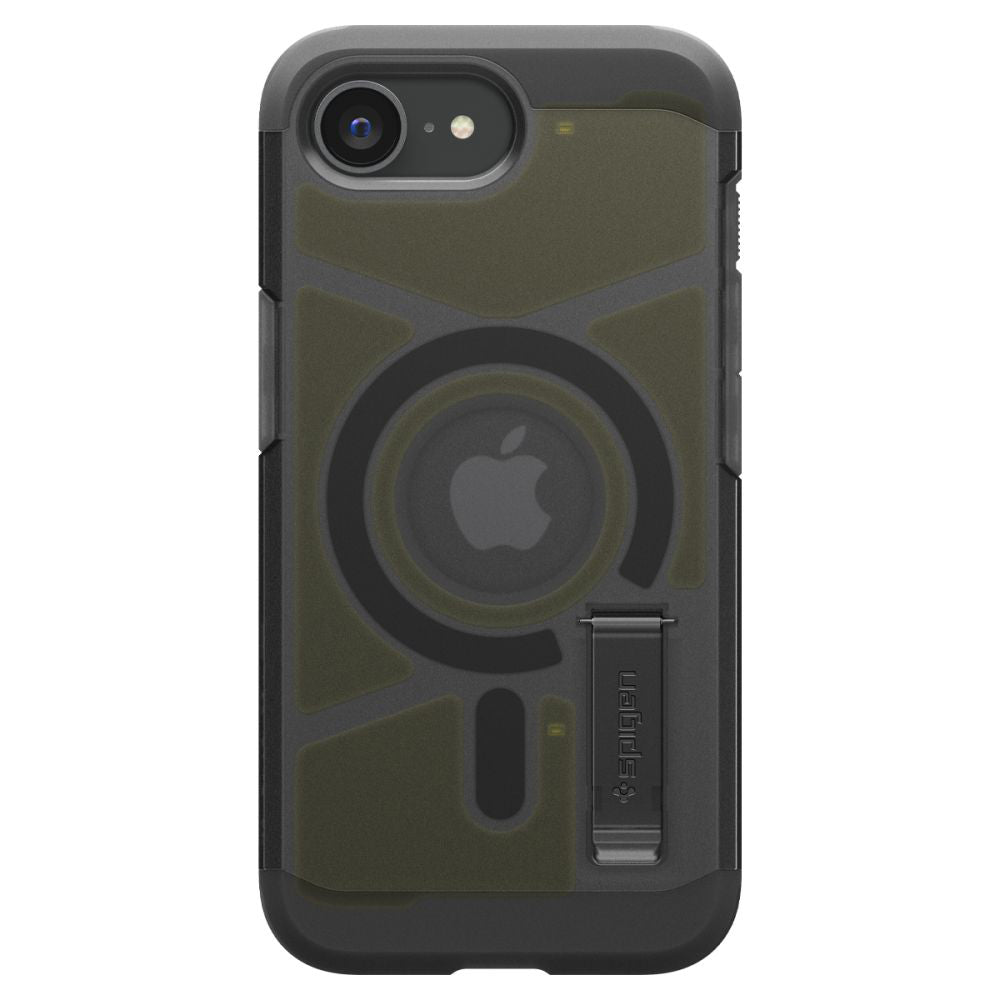 Coque MagSafe pour Apple iPhone 17e / 16e, Spigen, Tough Armor, Noir Satiné