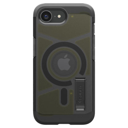 Coque MagSafe pour Apple iPhone 17e / 16e, Spigen, Tough Armor, Noir Satiné
