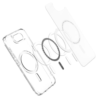 Coque MagSafe pour Apple iPhone 17e / 16e, Spigen, Ultra Hybrid, Blanc Satiné