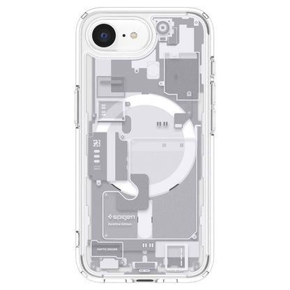 Coque MagSafe pour Apple iPhone 17e / 16e, Spigen, Ultra Hybrid Zero One, Blanche