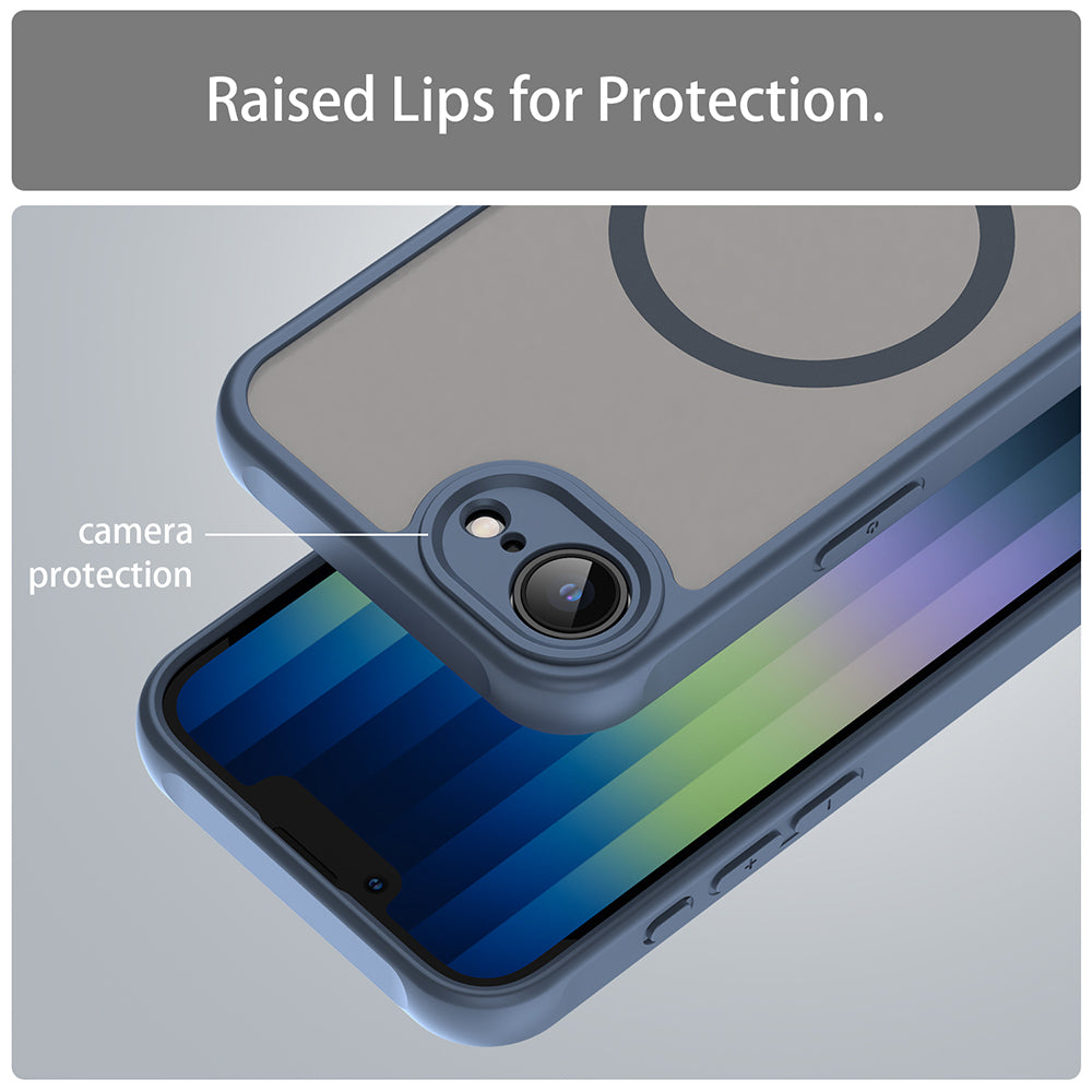 MagSafe-Hülle für Apple iPhone 17e / 16e, Techsuit, HaloFrost II, Marineblau