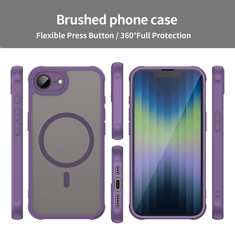 Coque MagSafe pour Apple iPhone 17e / 16e, Techsuit, HaloFrost II, Violet