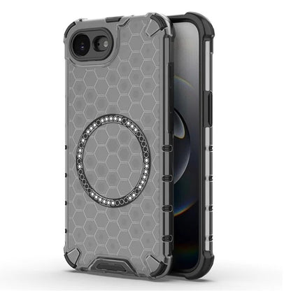 Coque MagSafe pour Apple iPhone 17e / 16e, Techsuit, HoneyComb Shield, Noire